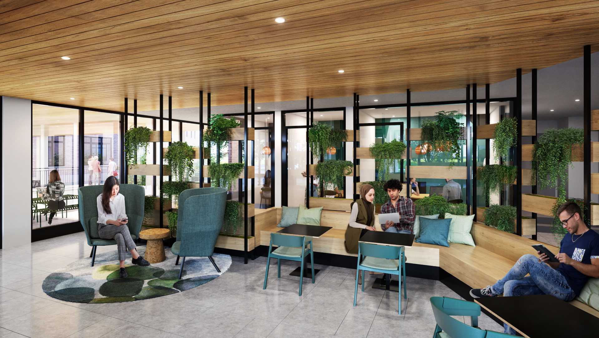 Woodlands Community Open Co Working Space at Ashlar Park Apartments